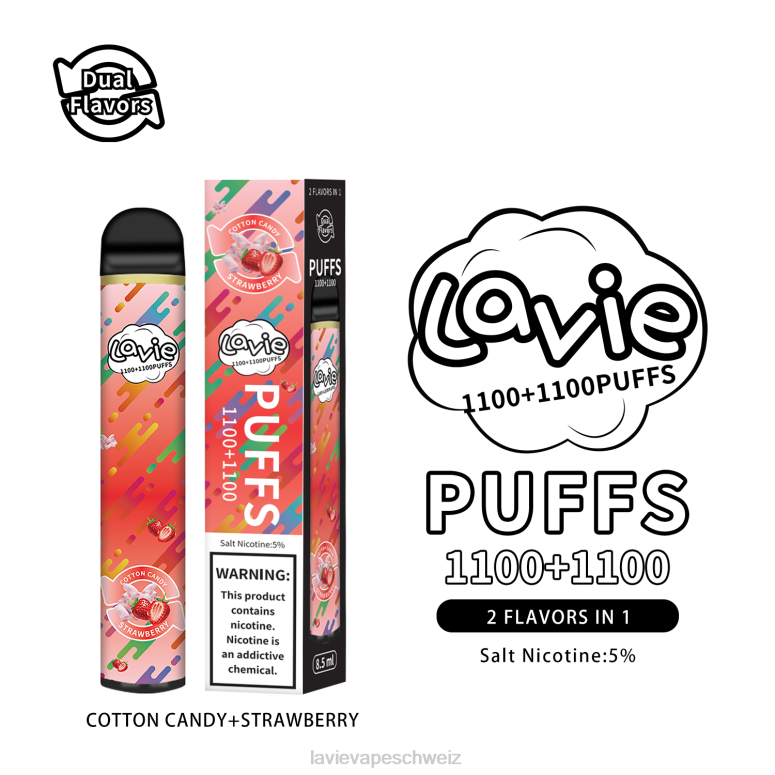 LAVIE Kaufen - LAVIE BAR Switch 2200 Züge Zuckerwatte/Erdbeere 4HR8H293