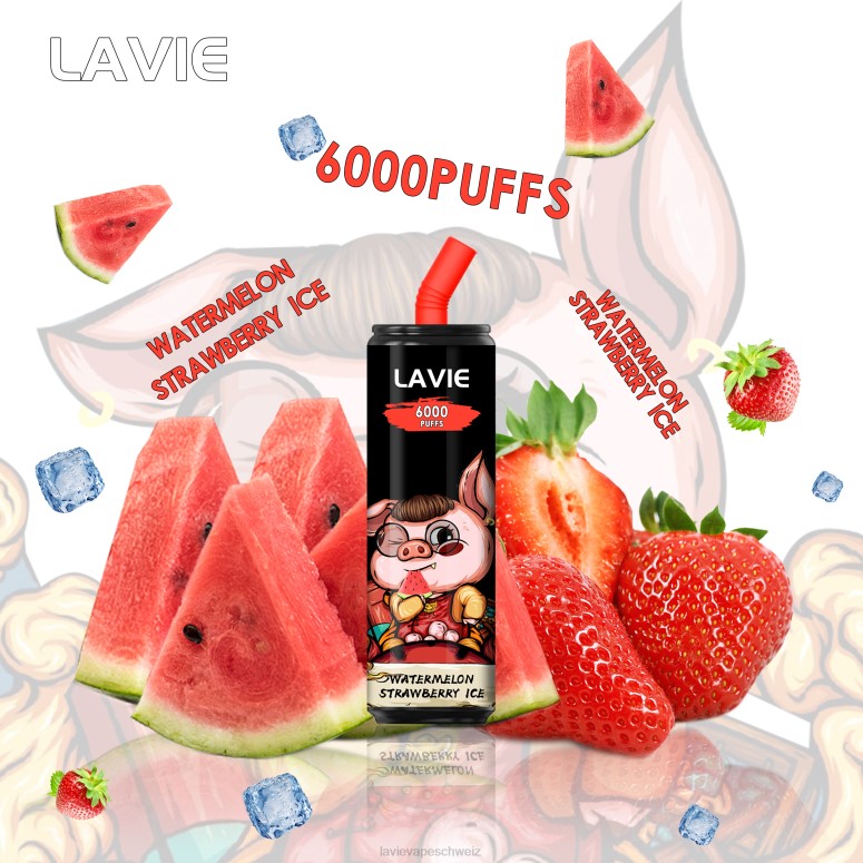 LAVIE Vape Zürich - LAVIE Coke BAR 6000 Züge Wassermelonen-Erdbeer-Eis 4HR8H267